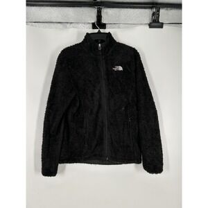 The North Face Osito Fleece Jacket Womens Medium Black Sherpa Fuzzy Full Zip Up